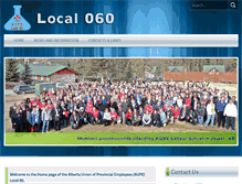 Tablet Screenshot of local060.aupe.ca